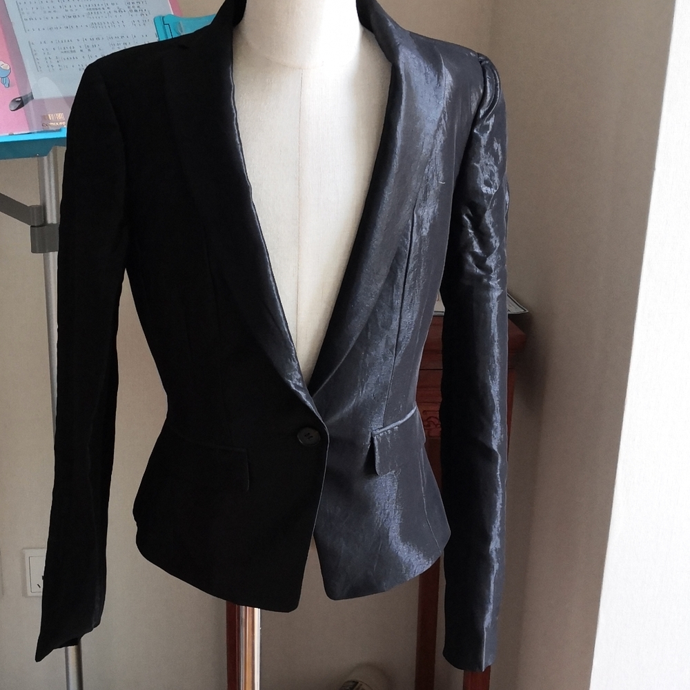 Calvin Klein tuxedo blazer dress jacket P0